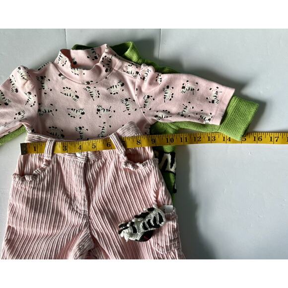 Vintage Y2K Gymboree Zebra Pocket Pals 3 Piece Size 3-6M - Picture 7 of 10